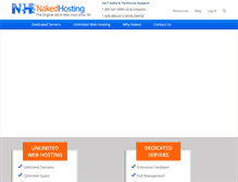 Tablet Screenshot of nakedhosting.com